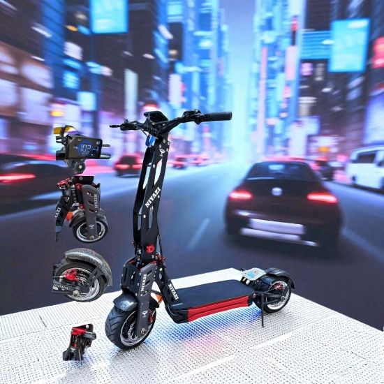 صورة سكوتر كهربائي مزدوج المحرك 60 فولت